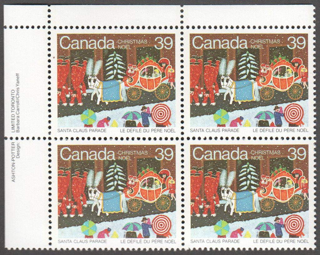 Canada Scott 1068 MNH PB UL (A7-1) - Click Image to Close